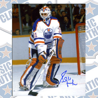 GRANT FUHR Edmonton Oilers autographed 8x10 photo (#169)