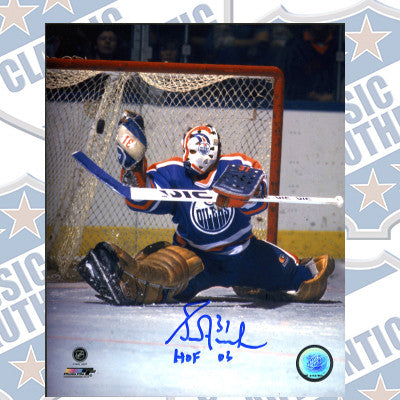 GRANT FUHR Edmonton Oilers autographed 8x10 photo (#2641f)