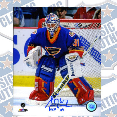 GRANT FUHR Saint Louis Blues autographed 8x10 photo (#2641c)