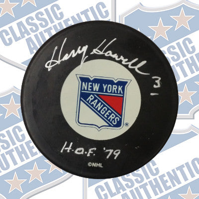 HARRY HOWELL New York Rangers autographed puck (#538)