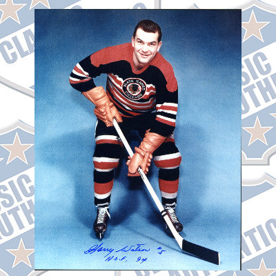 HARRY WATSON Chicago Blackhawks autographed 8x10 photo (#241)