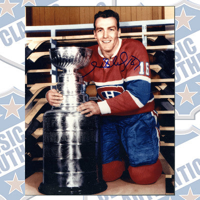 HENRI RICHARD Montreal Canadiens autographed 8x10 photo (#236)
