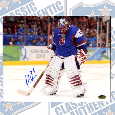 JAROSLAV HALAK 2010 Olympics autographed 8x10 photo (#387)