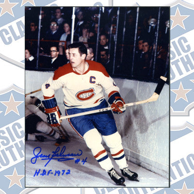JEAN BELIVEAU Montreal Canadiens autographed 8x10 photo  (#119)