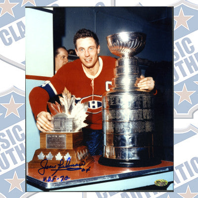 JEAN BELIVEAU Montreal Canadiens autographed 8x10 photo  (#120)