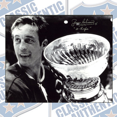 JEAN BÉLIVEAU Montreal Canadiens autographed 8x10 photo (#122)