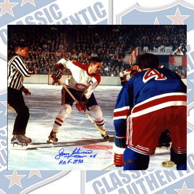 JEAN BELIVEAU Montreal Canadiens autographed 8x10 photo (#128)