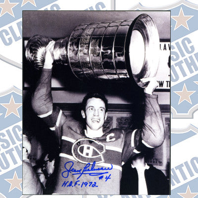 JEAN BELIVEAU Montreal Canadiens autographed 8x10 photo  (#958)