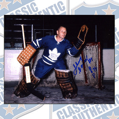 JOHNNY BOWER Toronto Maple Leafs autographed 8x10 photo (#103)