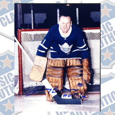 JOHNNY BOWER Toronto Maple Leafs autographed 8x10 photo (#104)