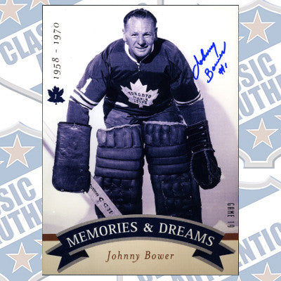 JOHNNY BOWER Toronto Maple Leafs autographed 8x10 photo (#105)