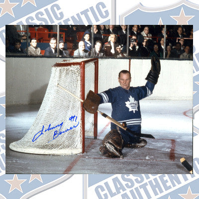 JOHNNY BOWER Toronto Maple Leafs autographed 8x10 photo (#109)
