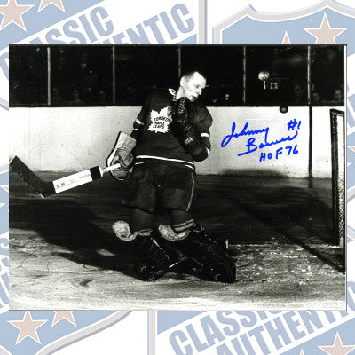 JOHNNY BOWER Toronto Maple Leafs autographed 8x10 photo (#112)
