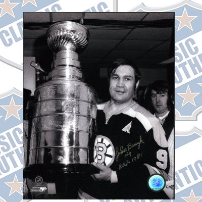 JOHNNY BUCYK Boston Bruins autographed 8x10 photo w/HOF (#1207)