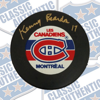 KENNY REARDON Montreal Canadiens autographed puck  (#657)