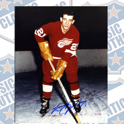 LARRY JEFFREY Detroit Red Wings autographed 8x10 photo (#472)