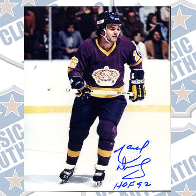 MARCEL DIONNE Los Angeles Kings autographed 8x10 photo w/HOF (#150)