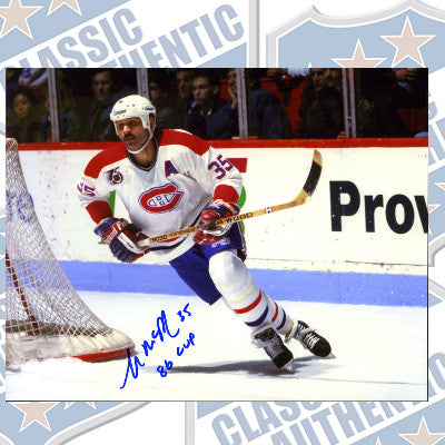 MIKE MCPHEE Montreal Canadiens autographed 8x10 photo (#3207)