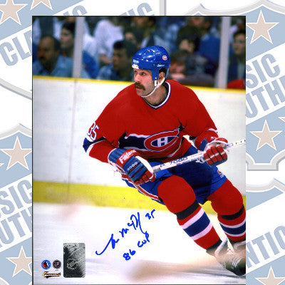 MIKE MCPHEE Montreal Canadiens autographed 8x10 photo (#3207b)