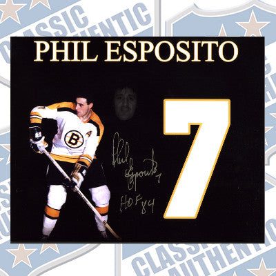 PHIL ESPOSITO Boston Bruins Autographed 8x10 (#154)