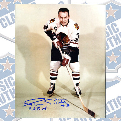 PIERRE PILOTE Chicago Blackhawks autographed 8x10 photo (#198)