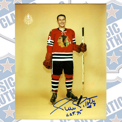 PIERRE PILOTE Chicago Blackhawks autographed 8x10 photo (#199)