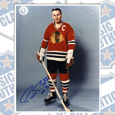 PIERRE PILOTE Chicago Blackhawks autographed 8x10 photo (#201)