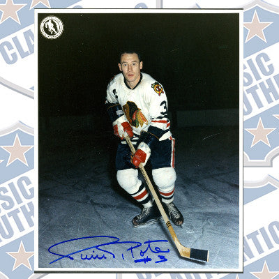PIERRE PILOTE Chicago Blackhawks autographed 8x10 photo (#203)