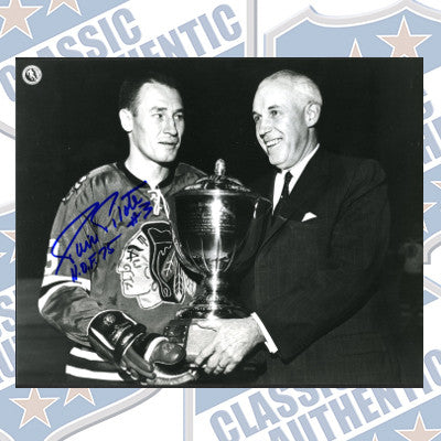 PIERRE PILOTE Chicago Blackhawks autographed 8x10 photo (#205)