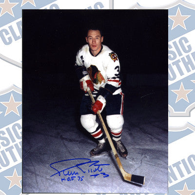 PIERRE PILOTE Chicago Blackhawks autographed 8x10 photo (#5200b)