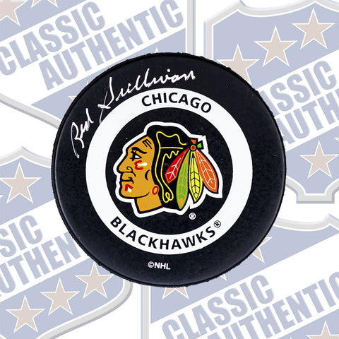 RED SULLIVAN Chicago Black Hawks autographed puck (#8830)