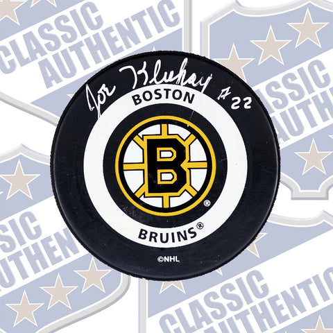 JOE KLUKAY Boston Bruins autographed puck (#662)