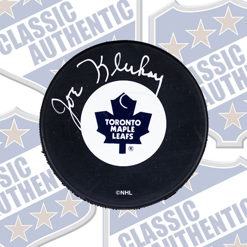 JOE KLUKAY Toronto Maple Leafs autographed puck (#660)