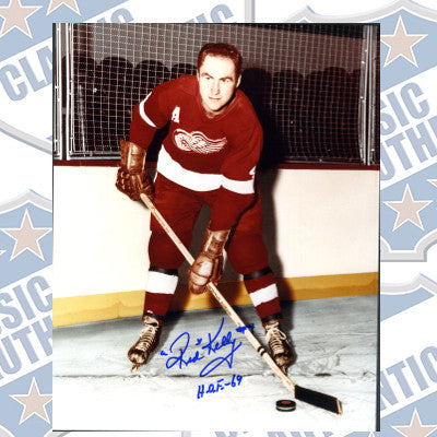 RED KELLY Detroit Red Wings autographed 8x10 photo (#424)