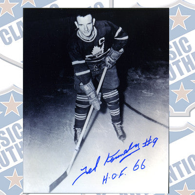 TED KENNEDY Toronto Maple Leafs autographed 8x10 photo (#398)