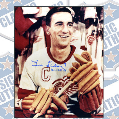 TED LINDSAY Detroit Red Wings autographed 8x10 photo (#436)
