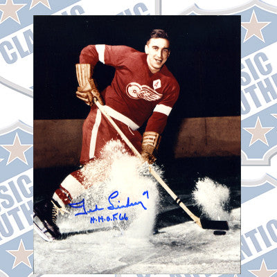 TED LINDSAY Detroit Red Wings autographed 8x10 photo (#437)