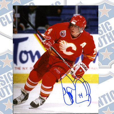 THEO FLEURY Calgary Flames autographed 8x10 photo (#5006)