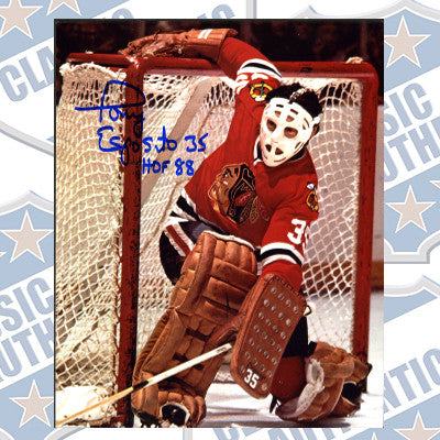 TONY ESPOSITO Chicago Blackhawks Autographed 8x10 (#159)