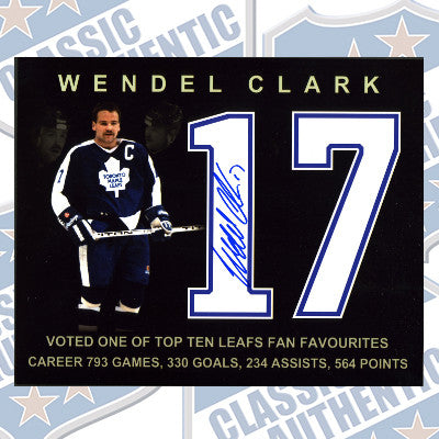 WENDEL CLARK Toronto Maple Leafs autographed 8x10 photo (#137)