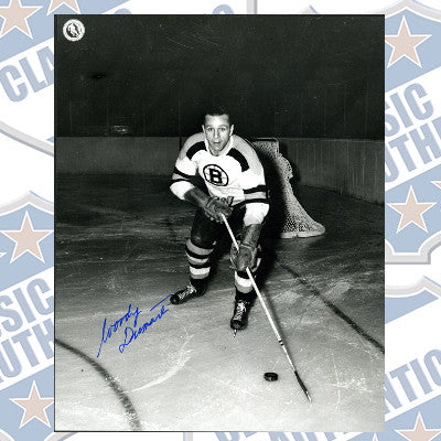 WOODY DUMART Boston Bruins autographed 8x10 photo (#153)