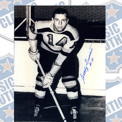 WOODY DUMART Boston Bruins autographed 8x10 photo (#975)