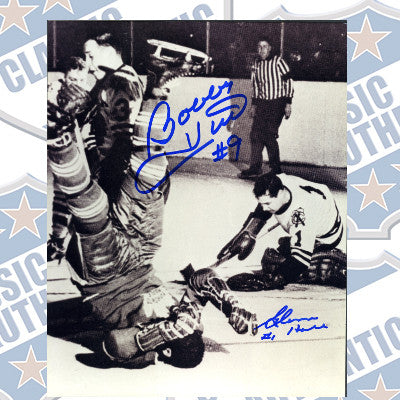 BOBBY HULL + GLENN HALL autographed 8x10 photo (#462)