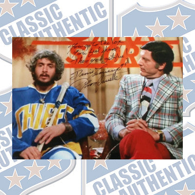 DENIS LEMIEUX / YVON BARRETTE (Slap Shot) autographed 8x10 photo (#2485)