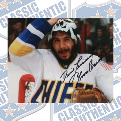 DENIS LEMIEUX / YVON BARRETTE (Slap Shot) autographed 8x10 photo (#2487)